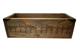 Algiz Rune Rabbit Hide Lined Box