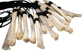 Wolf bone Safe Travels Mirror Hanger