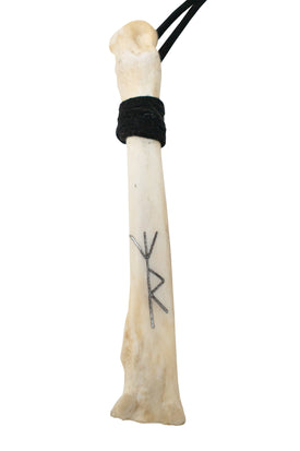 Wolf bone Safe Travels Mirror Hanger