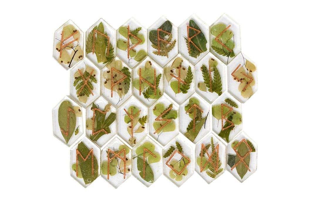 forest elder futhark rune set