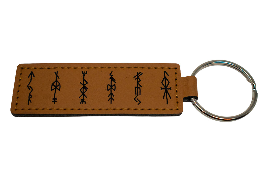 bindrunes of the norse gods keychain