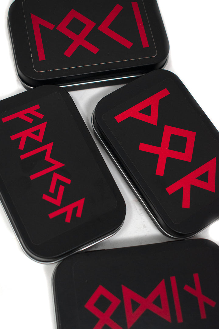 Norse God Ritual Cone Incense – 30 Handmade Cones in Reusable Tin