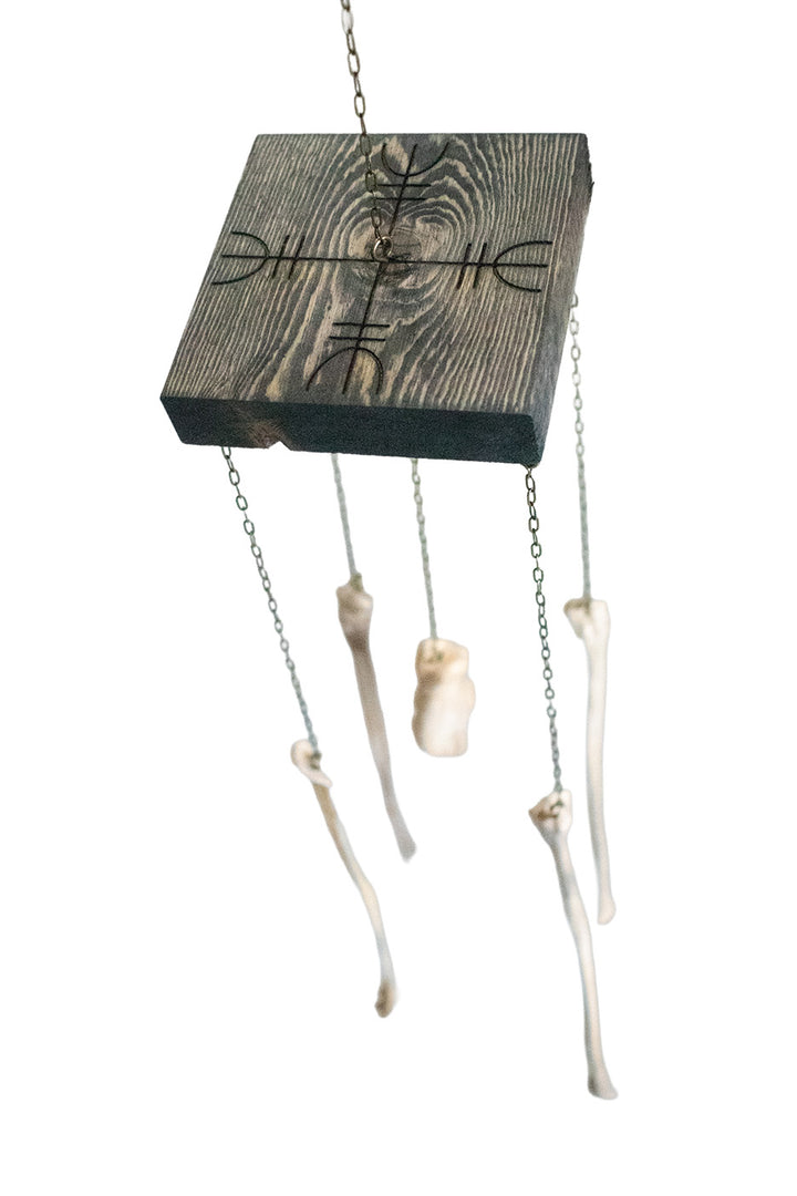 wolf bone warding wind chime