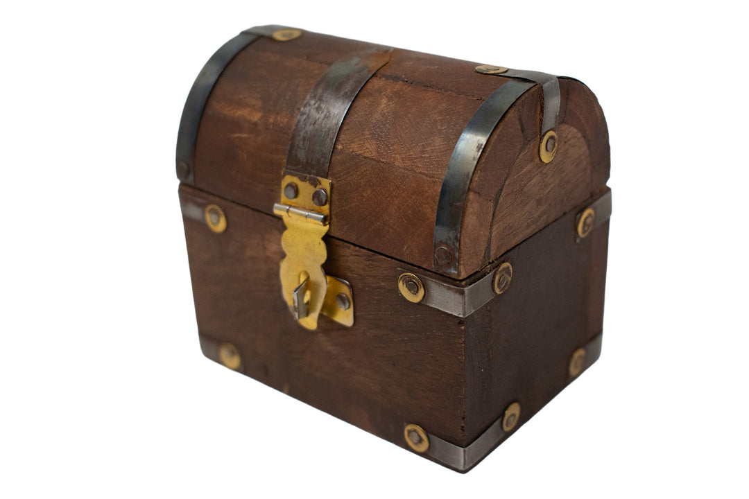 distressed wood trinket box