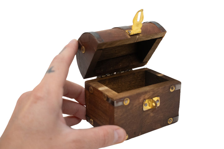distressed wood trinket box