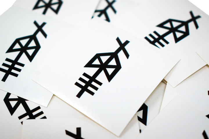 Odin bindrune sticker - 2x2