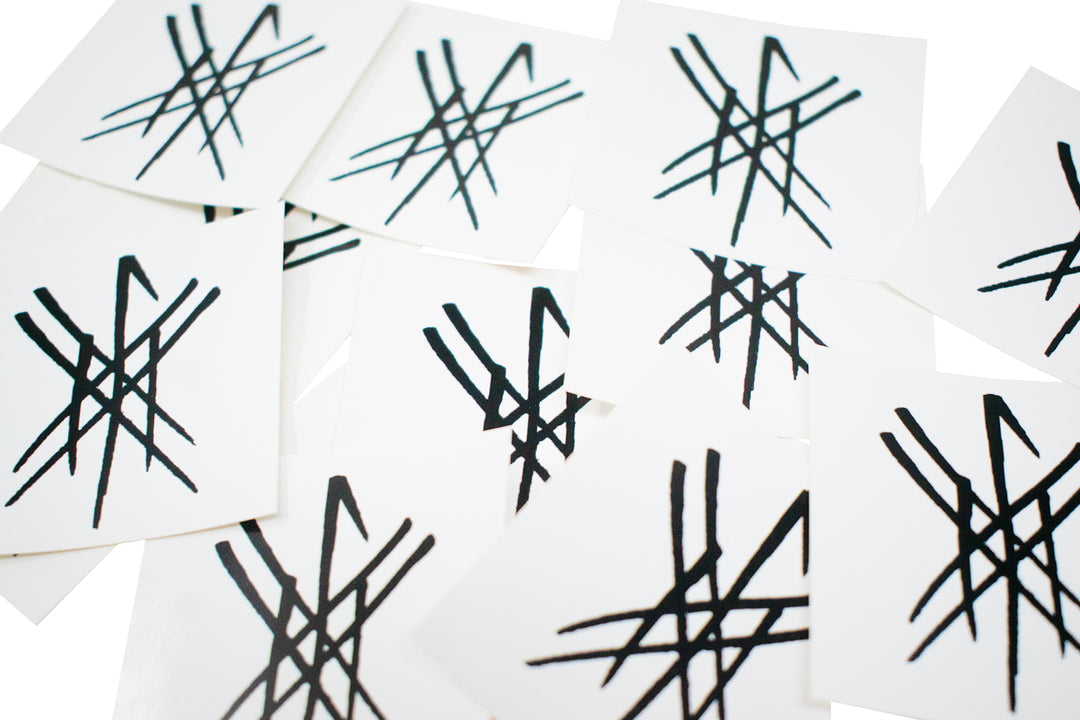 Cleansing of negative energy bindrune sticker - 2x2