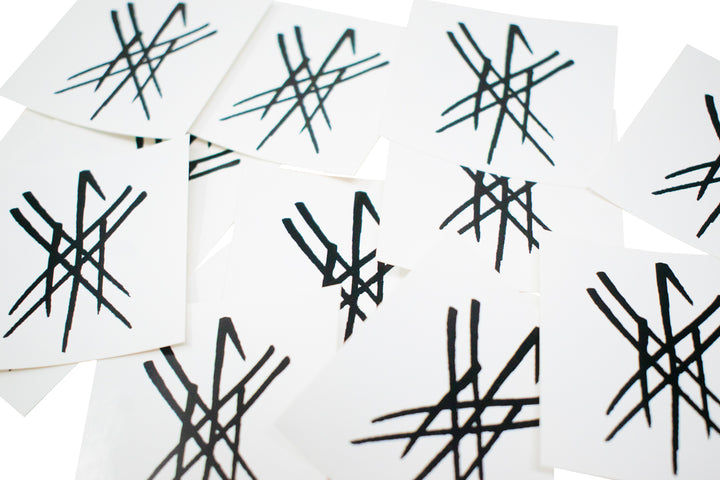 Cleansing of negative energy bindrune sticker - 2x2