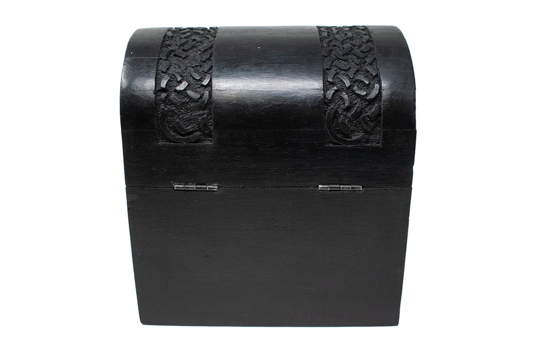 triple moon knotwork wood box