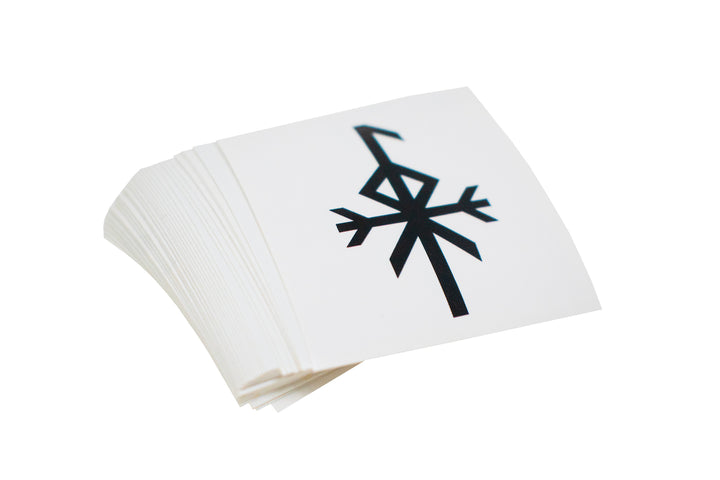 Loki bindrune sticker - 2x2