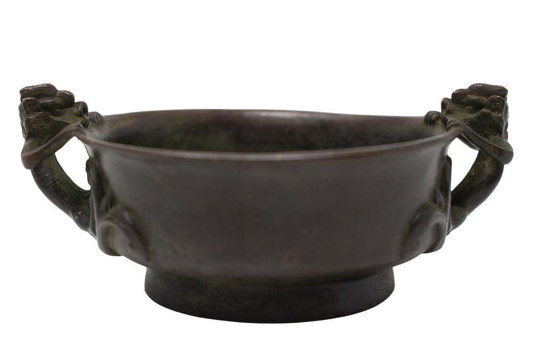 serpent metal offering bowl