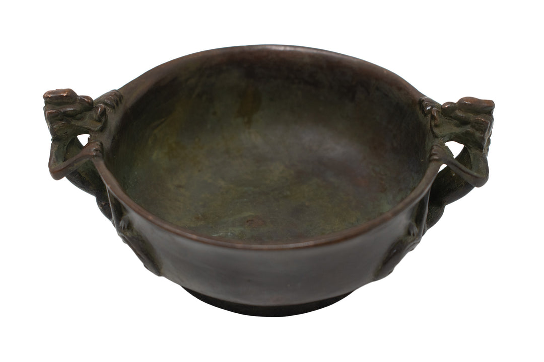 serpent metal offering bowl