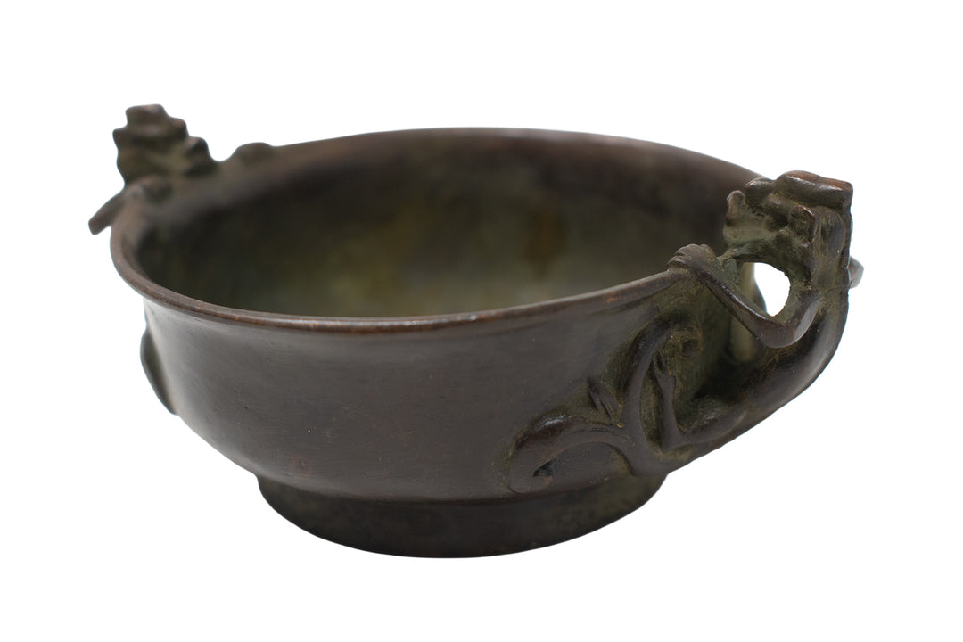 serpent metal offering bowl