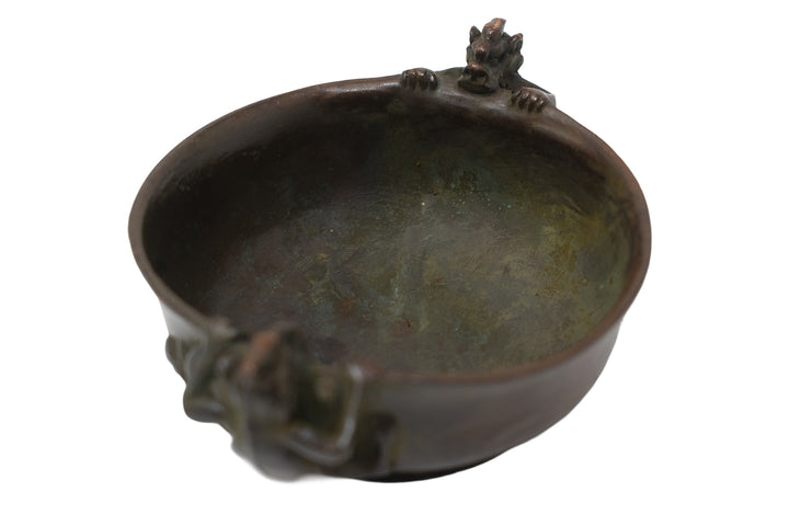 serpent metal offering bowl