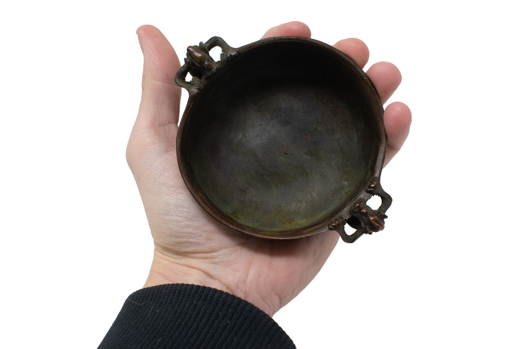 serpent metal offering bowl