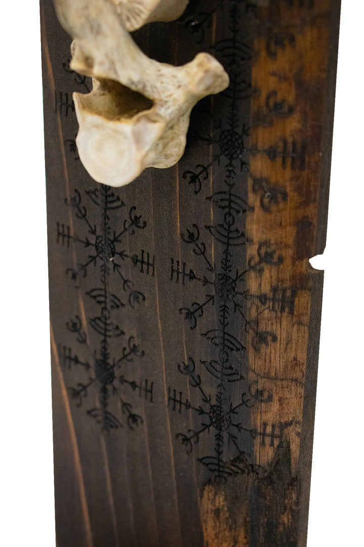 double wolf vertebra and veldismagn altar