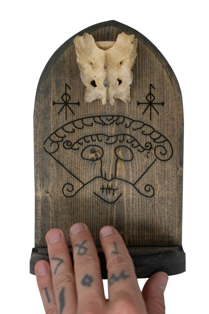 Loki Wolf Vertebra Altar