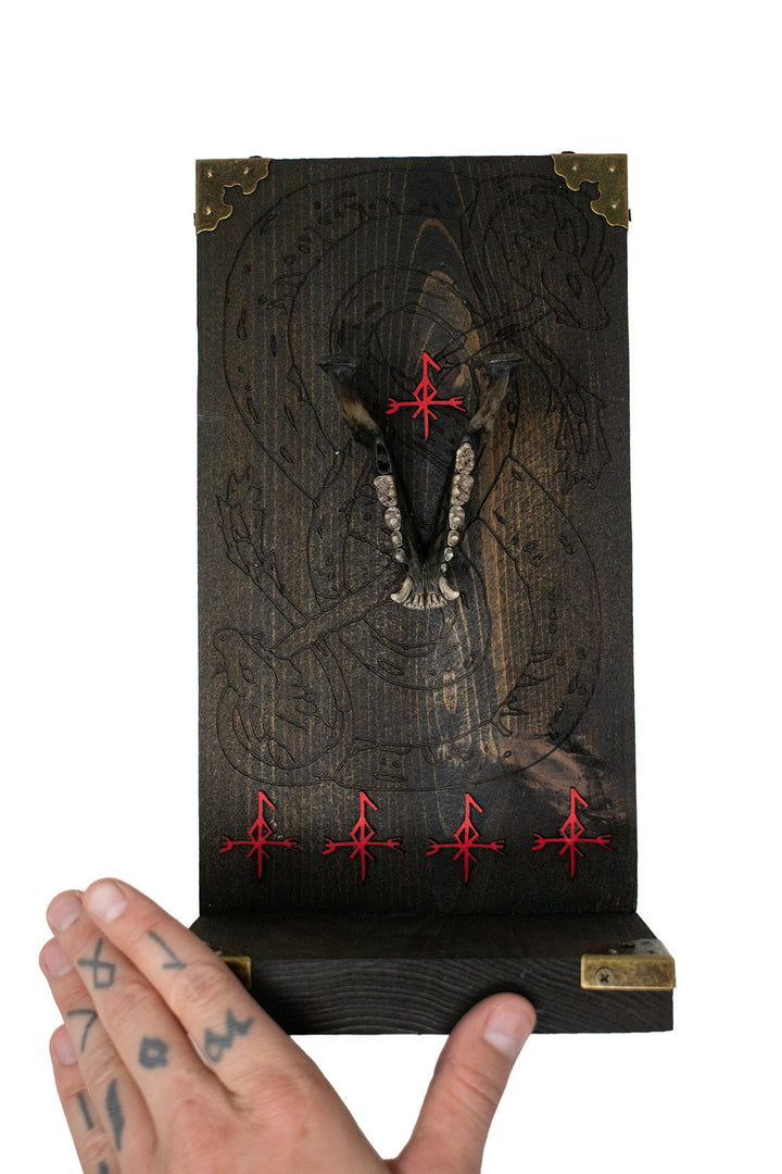 Raccoon Jawbone Loki Altar