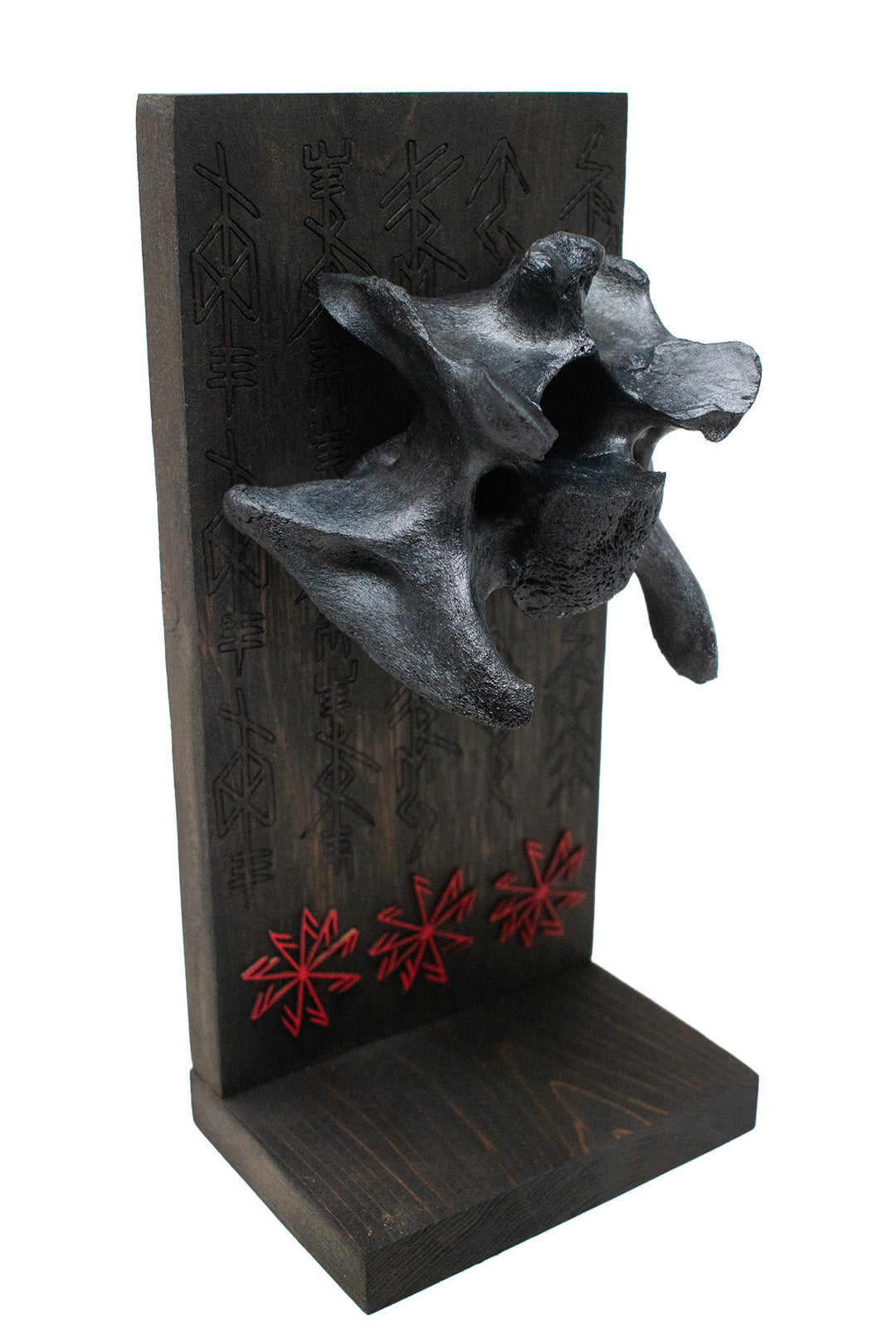 Blackened Cow Vertebra Connection to the Gods Altar