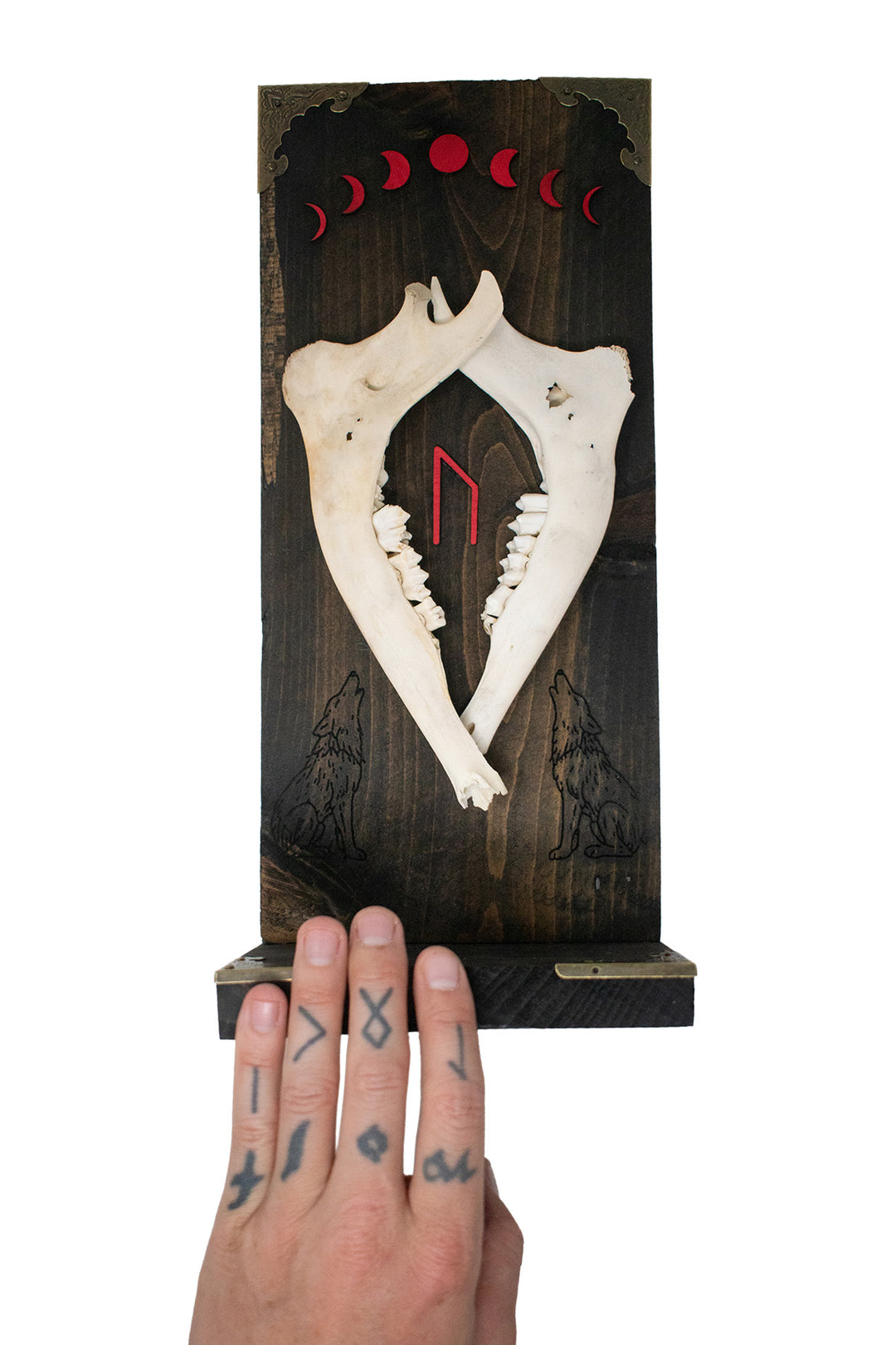 Deer Jawbone Uruz & Moon Phase Altar