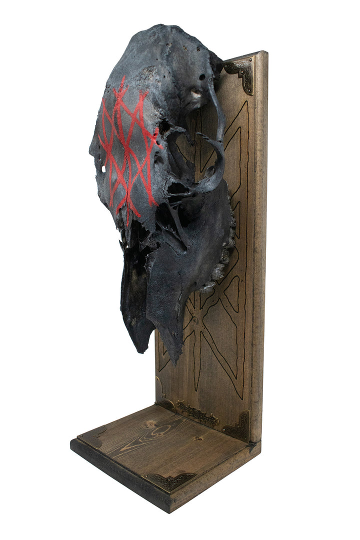 Blackened Elk Skull & Web of Wyrd Altar