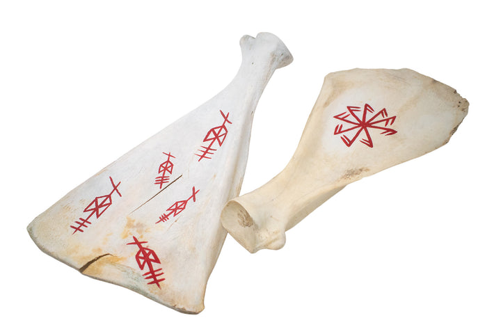 Hand Painted Elk Scapula Ritual Bone