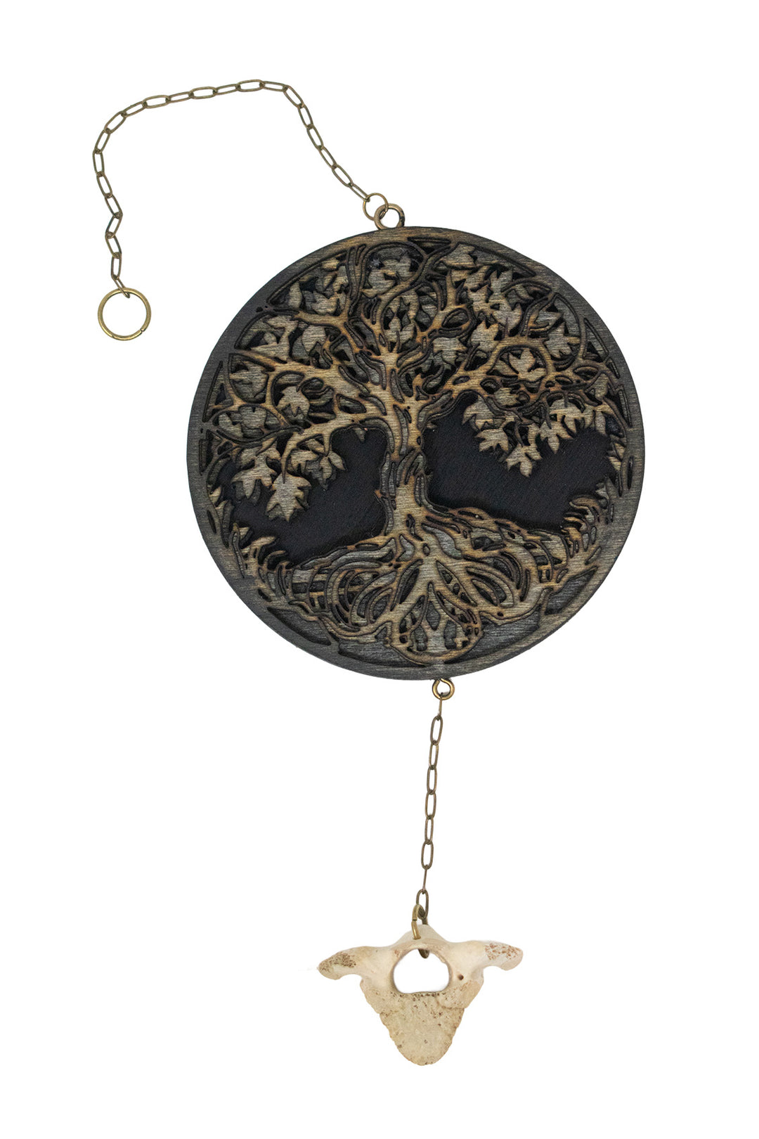 Deer Vertebra & Yggdrasil Wood Chime