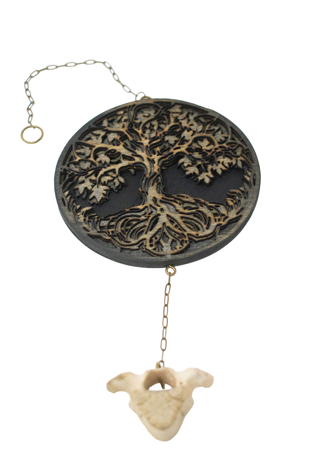 Deer Vertebra & Yggdrasil Wood Chime
