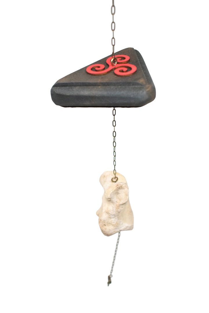Triskelion & Cow Bone Ritual Chime