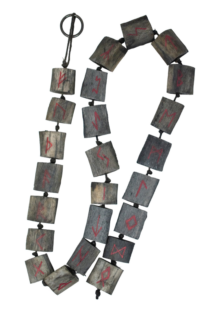 Elder Futhark Bone Prayer Beads