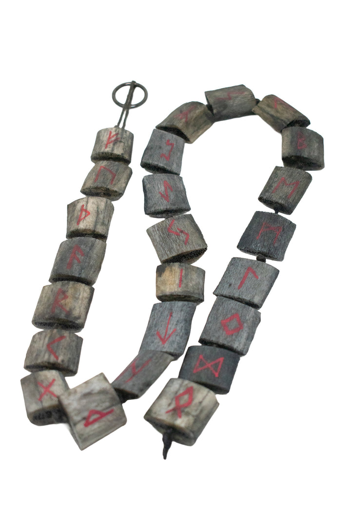 Elder Futhark Bone Prayer Beads