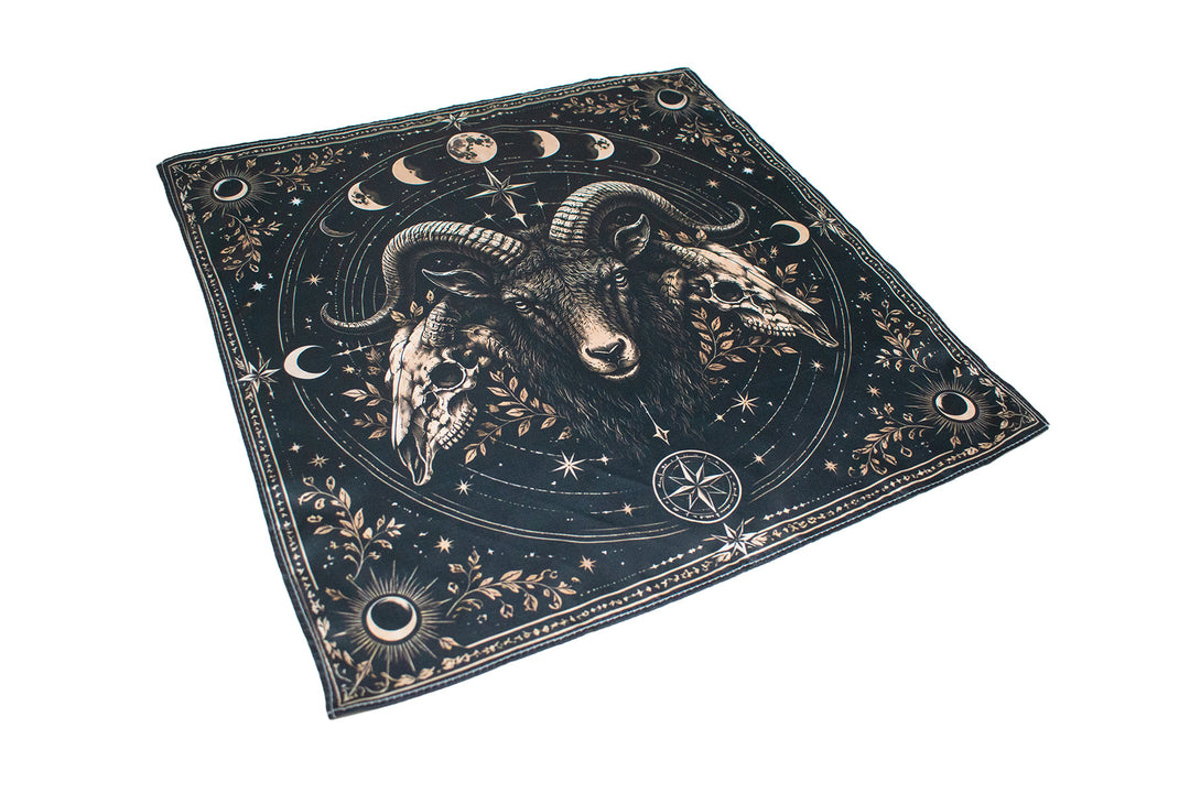 Ram & Moon Phase Altar Cloth
