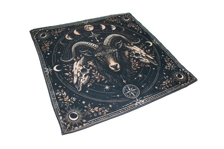 Ram & Moon Phase Altar Cloth