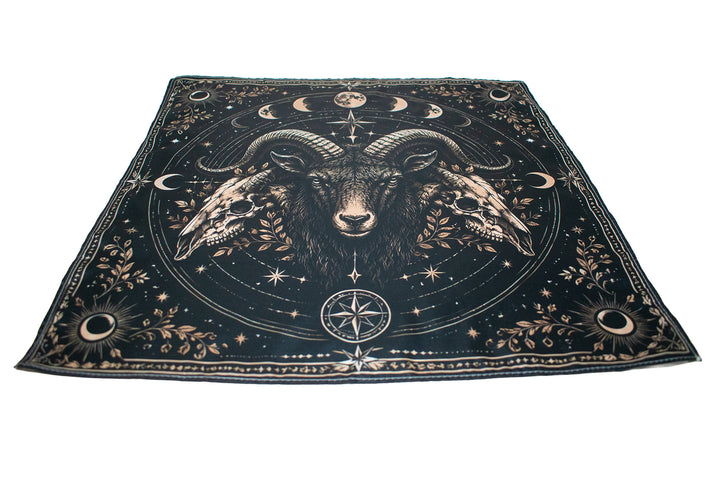 Ram & Moon Phase Altar Cloth