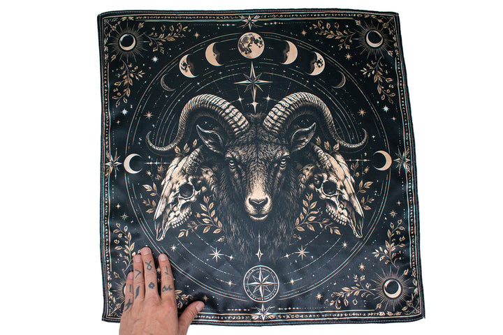 Ram & Moon Phase Altar Cloth