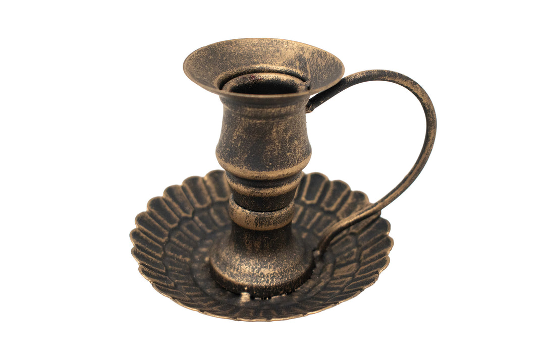 Ornate Metal Ritual Candle Holder
