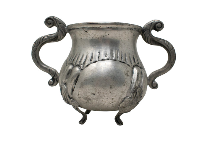 Ornate Metal Cauldron Offering Bowl
