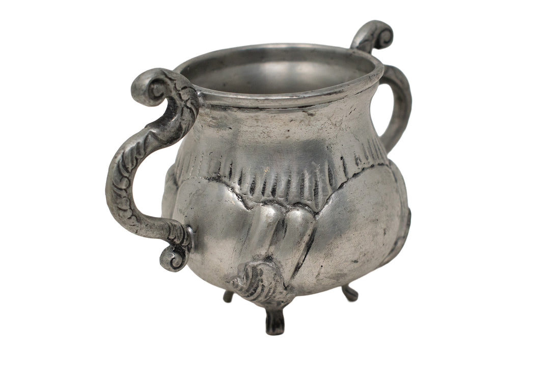 Ornate Metal Cauldron Offering Bowl