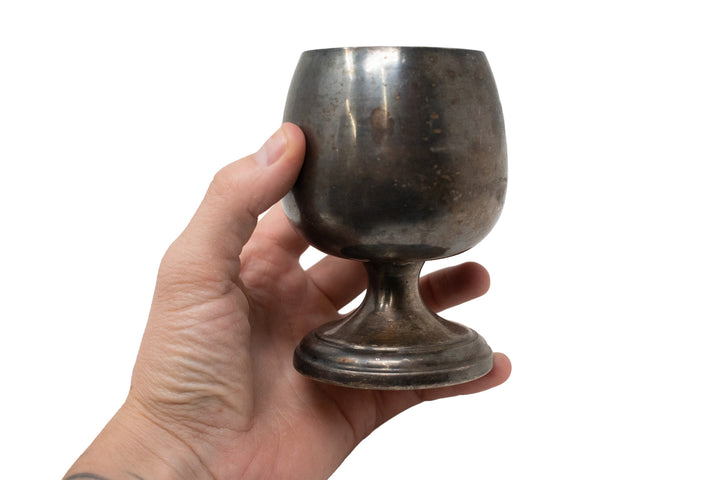 Vintage Metal Ritual Offering Goblet
