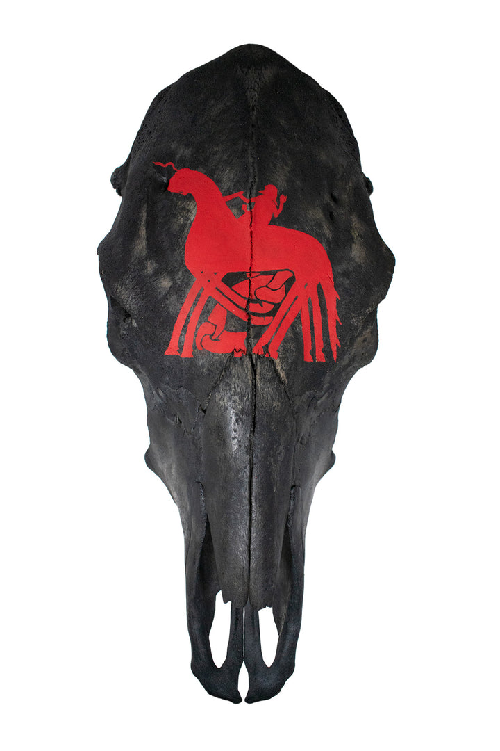 Odin & Sleipnir Cow Skull