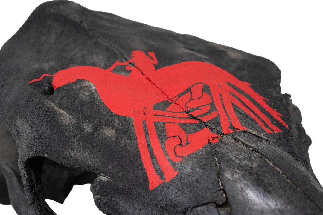 Odin & Sleipnir Cow Skull