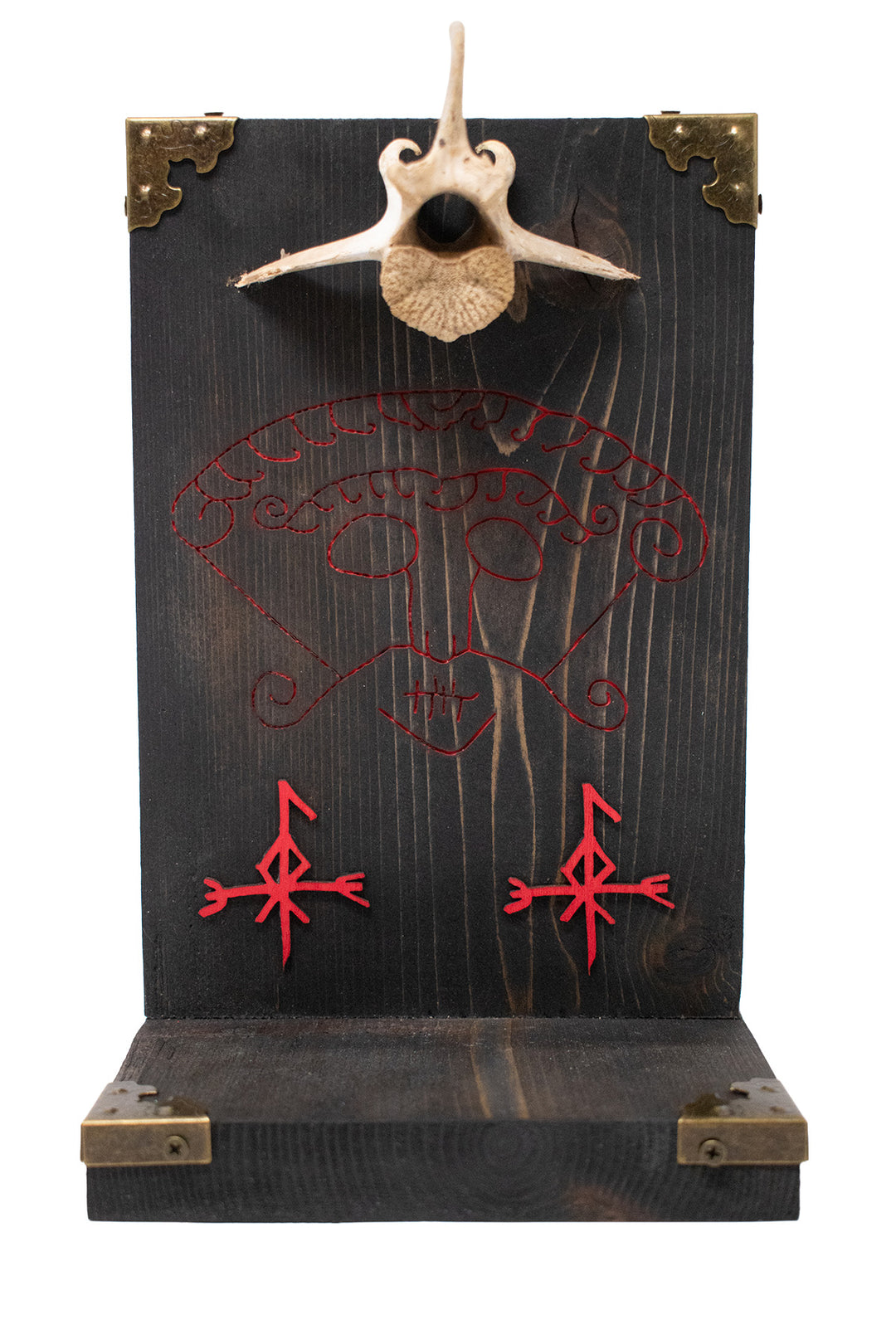 Loki Norse God Altar - Snaptun Stone & Invocation Bindrunes