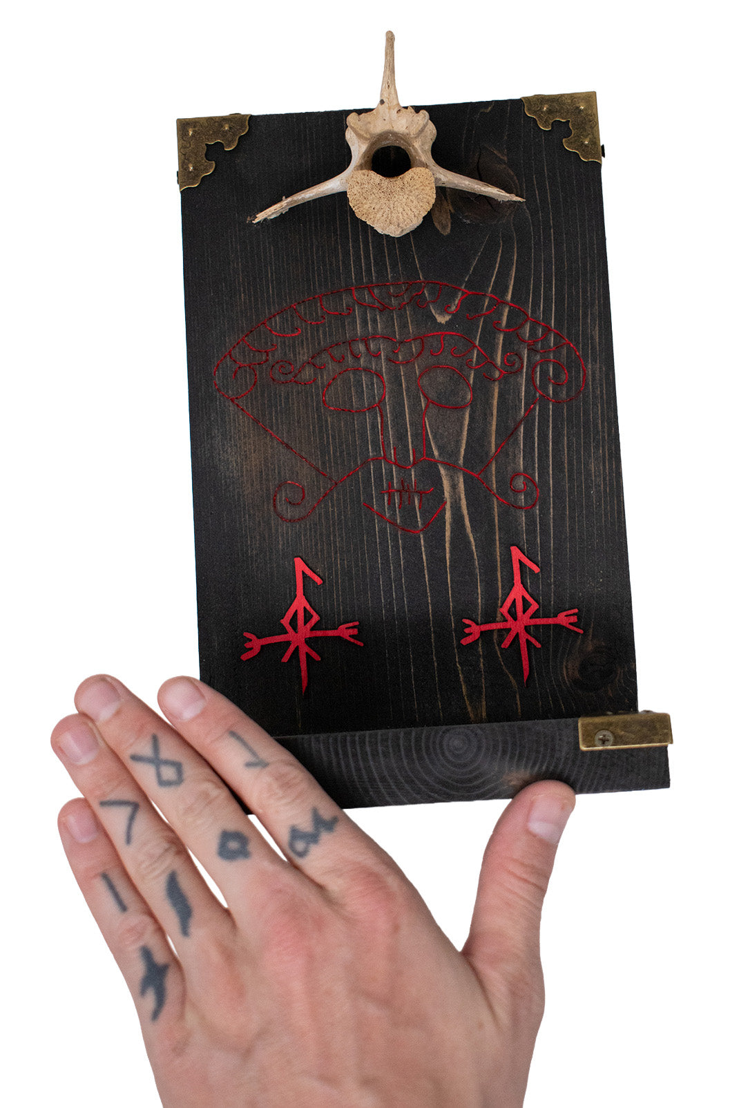 Loki Norse God Altar - Snaptun Stone & Invocation Bindrunes