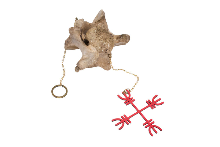 Cow Vertebra Warding Stave Chime