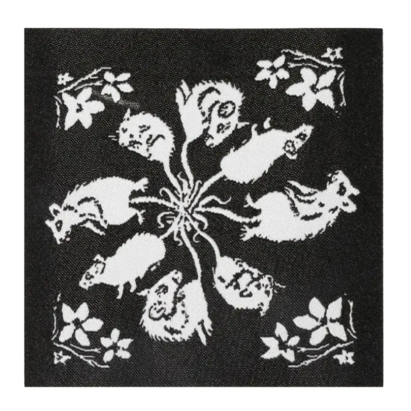 rat king sew/iron on patch