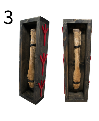 Image of boxed deer leg