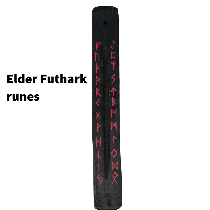 hand painted norse rune incense dishes