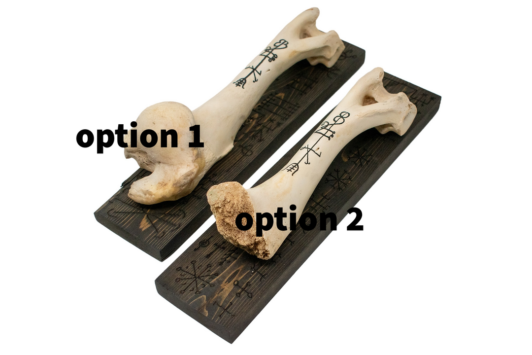lukkstafir elk leg bone wall hanger