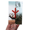 Algiz forest sticker
