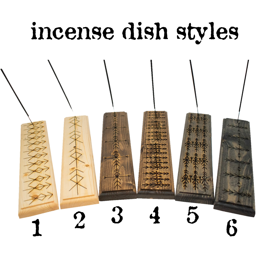 Home protection bindrune incense dish